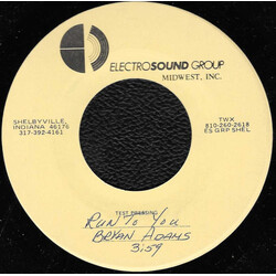 Bryan Adams Run To You USED VINYL 7INCH TEST PRESSING