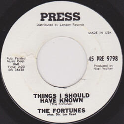 The Fortunes Things I Should Have Known USED VINYL 7INCH 45 RPM