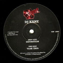 DJ Kane Definition / Yeah Yall USED VINYL 12INCH