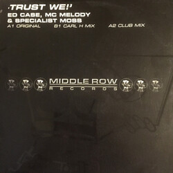 Ed Case / MC Melody / Specialist Moss Trust We! USED VINYL 12INCH 33 S RPM 45 RPM