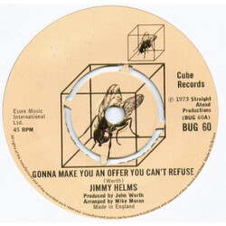 Jimmy Helms Gonna Make You An Offer You Can't Refuse USED VINYL 7INCH 45 RPM SINGLE
