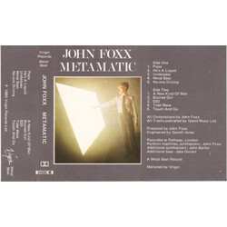 John Foxx Metamatic Cassette USED