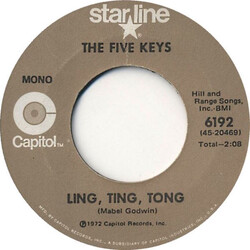 The Five Keys Ling, Ting, Tong / Wisdom Of A Fool USED VINYL 7INCH 45 RPM SINGLE MONO