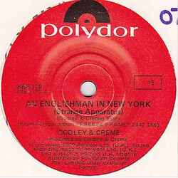 Godley & Creme An Englishman In New York (Strange Apparatus) USED VINYL 7INCH SINGLE