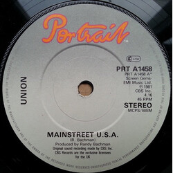 Union (17) Mainstreet U.S.A. USED VINYL 7INCH 45 RPM