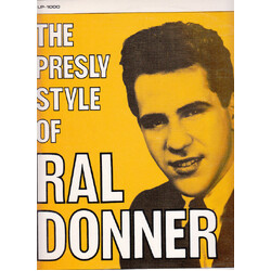 Ral Donner The Presley Style Of Ral Donner Vinyl LP USED