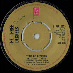 The Three Degrees Year Of Decision USED VINYL 7INCH 45 RPM SINGLE STEREO