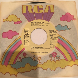 Elvis Presley It's Midnight / Promised Land Vinyl 7" USED