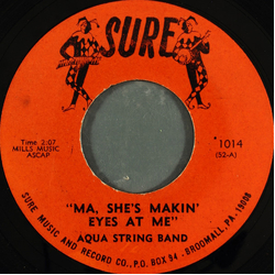 Aqua String Band Ma, She's Makin' Eyes At Me / Liechtensteiner Polka Vinyl 7" USED
