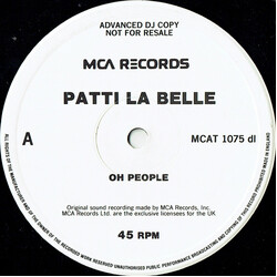 Patti LaBelle Oh People USED VINYL 12INCH 45 RPM PROMO