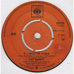 Tony Bennett If I Ruled The World USED VINYL 7INCH 45 RPM