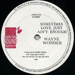 Wayne Wonder / Ninja Ford Sometimes Love Just Ain't Enough / Boast Vinyl 12" USED