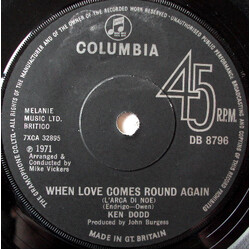 Ken Dodd When Love Comes Round Again USED VINYL 7INCH SINGLE 45 RPM