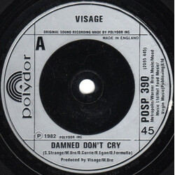 Visage Damned Don't Cry USED VINYL 7INCH 45 RPM