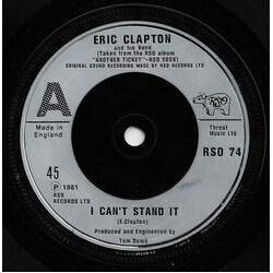 Eric Clapton And His Band I Can't Stand It Vinyl USED