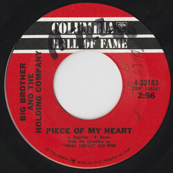Big Brother & The Holding Company / Janis Joplin Piece Of My Heart / Kozmic Blues USED VINYL 7INCH 45 RPM SINGLE REISSUE