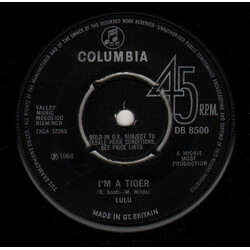 Lulu I'm A Tiger USED VINYL 7INCH 45 RPM SINGLE