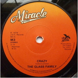 The Glass Family Crazy USED VINYL 7INCH 45 RPM