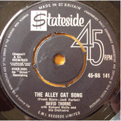 David Thorne / Richard Wolfe And His Orchestra The Alley Cat Song VINYL 7" USED