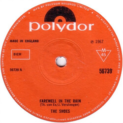 The Shoes Farewell In The Rain USED VINYL 7INCH 45 RPM SINGLE