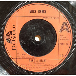 Mike Berry Take A Heart / Hey Joe USED VINYL 7INCH 45 RPM SINGLE