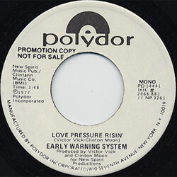 Early Warning System Love Pressure Risin' USED VINYL 7INCH 45 RPM PROMO
