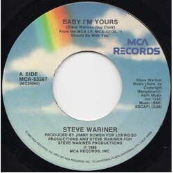 Steve Wariner Baby I'm Yours USED VINYL 7INCH 45 RPM SINGLE
