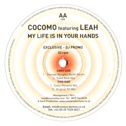Cocomo / Leah (5) My Life Is In Your Hands Vinyl 12" USED