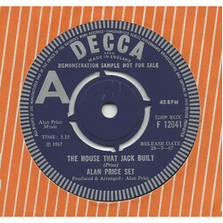 The Alan Price Set The House That Jack Built USED VINYL 7INCH 45 RPM SINGLE PROMO