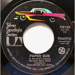 Traffic Paper Sun / Empty Pages USED VINYL 7INCH 45 RPM STYRENE