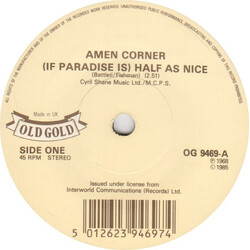 Amen Corner (If Paradise Is) Half As Nice USED VINYL 7INCH