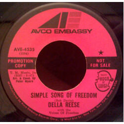 Della Reese / Voices Of Freedom (2) Simple Song Of Freedom USED VINYL 7INCH 45 RPM SINGLE PROMO