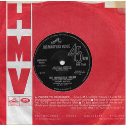 Johnny Mathis The Impossible Dream USED VINYL 7INCH 45 RPM SINGLE