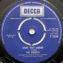 The Goodies Stuff That Gibbon USED VINYL 7INCH 45 RPM SINGLE