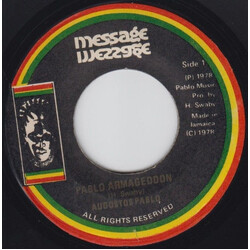 Augustus Pablo Pablo Armageddon / Ashanti Dub USED VINYL 7INCH 45 RPM