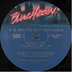C.K. And The Beat Merchants African Lady USED VINYL 12INCH 45 RPM STEREO