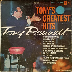 Tony Bennett Tony's Greatest Hits Vinyl LP USED