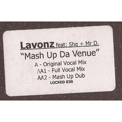 James Lavonz / Shè / Mr. D (3) Mash Up Da Venue USED VINYL 12INCH WHITE LABEL PROMO