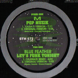 M (2) / Blue Feather Pop Muzik / Let's Funk Tonight USED VINYL 12INCH 45 RPM