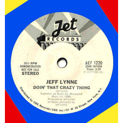 Jeff Lynne Doin' That Crazy Thing USED VINYL 7INCH SINGLE 33 S RPM PROMO STEREO