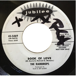 The Raindrops Book Of Love / I Won't Cry Vinyl 7" USED