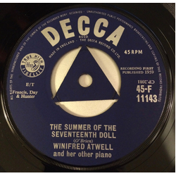Winifred Atwell The Summer Of The Seventeenth Doll / Hawaiian Cha Cha Vinyl 7" USED