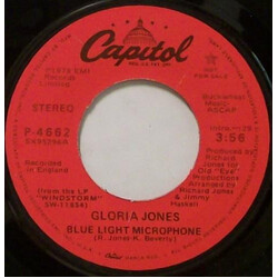 Gloria Jones Blue Light Microphone USED VINYL 7INCH SINGLE PROMO STEREO MONO