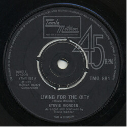 Stevie Wonder Living For The City VINYL 7" USED
