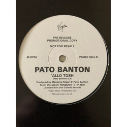 Tyrone Taylor / Pato Banton Cottage In Negril / 'Allo Tosh USED VINYL 45 RPM 12INCH PROMO