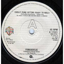 Funkadelic Cholly (Funk Getting Ready To Roll) / Into You VINYL 7" USED