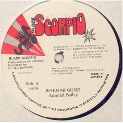 Admiral Bailey When Mi Gone Vinyl 12" USED