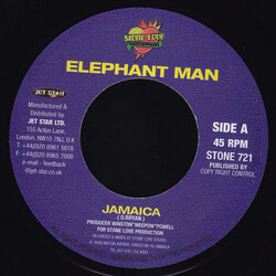 Elephant Man Jamaica USED VINYL 7INCH 45 RPM