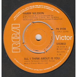 Harry Nilsson All I Think About Is You USED VINYL 7INCH SINGLE 45 RPM