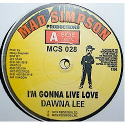 Dawna Lee I'm Gonna Live Love Vinyl 12" USED